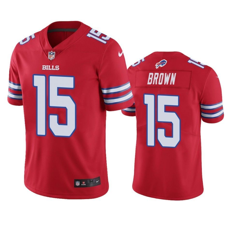Bills John Brown Red Color Rush Limited Jersey