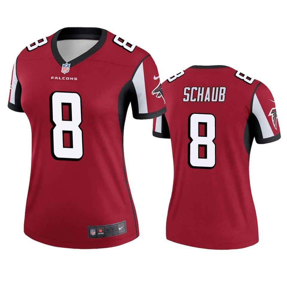 Atlanta Falcons #8 Matt Schaub Red Legend Jersey - Women's