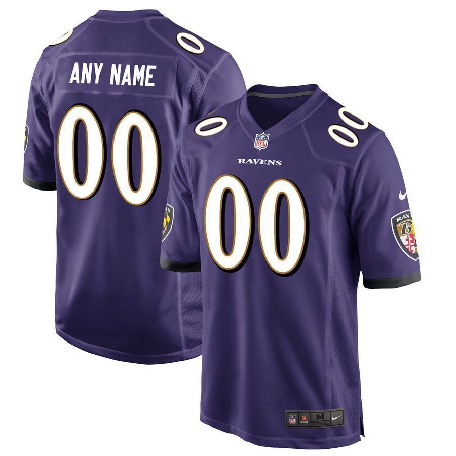 Baltimore Ravens  Custom Game Jersey - Purple
