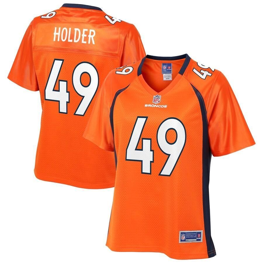 Alijah Holder Denver Broncos NFL Pro Line Women's Team Player Jersey - Orange