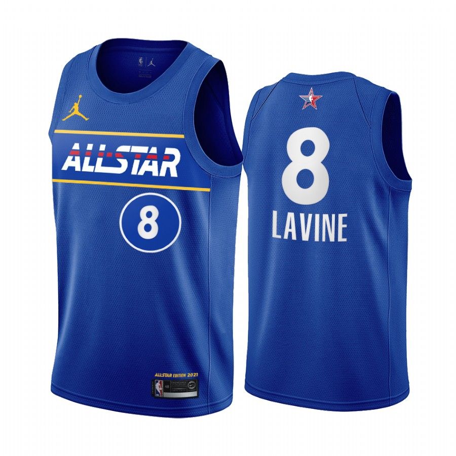 2021 All-Star Zach LaVine Jersey Blue Eastern Conference Bulls Uniform