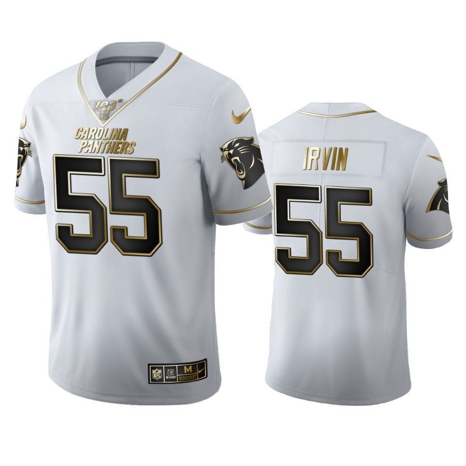 Bruce Irvin Panthers White 100th Season Golden Edition Jersey
