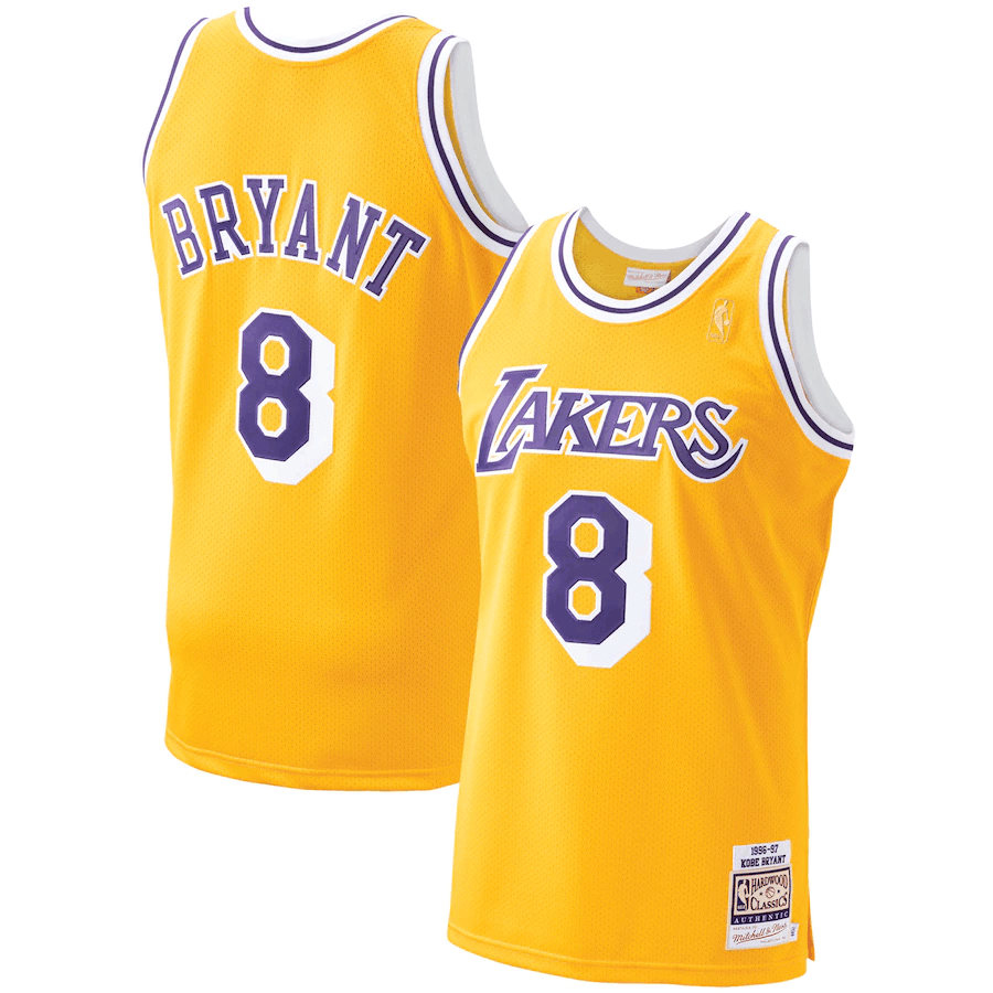 Kobe Bryant Los Angeles Lakers Mitchell &amp Ness 1996-97 Hardwood Classics  Player Jersey - Gold