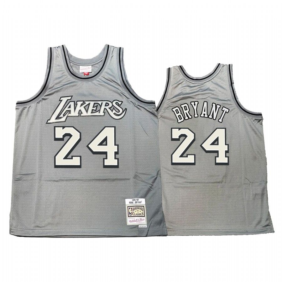 Kobe Bryant #24 Los Angeles Lakers Hardwood Classics Jersey Gray