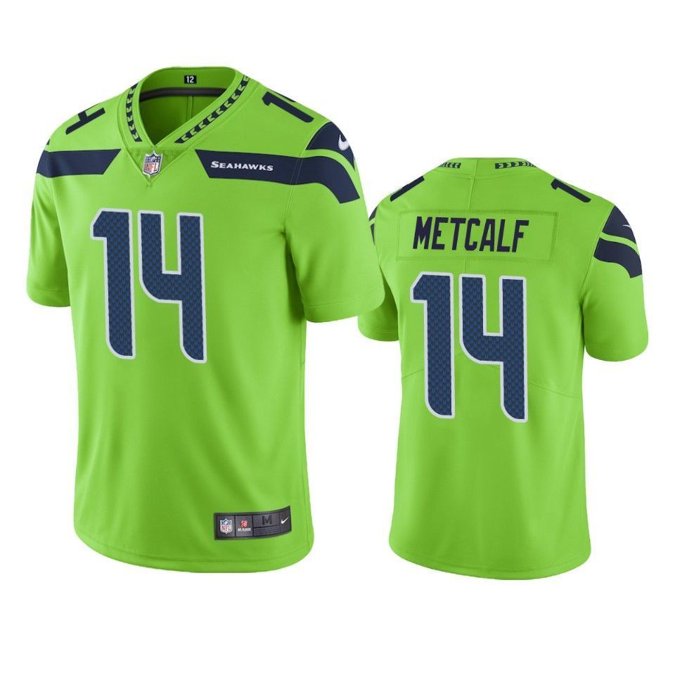 D.K. Metcalf Seahawks Green Color Rush Limited Jersey