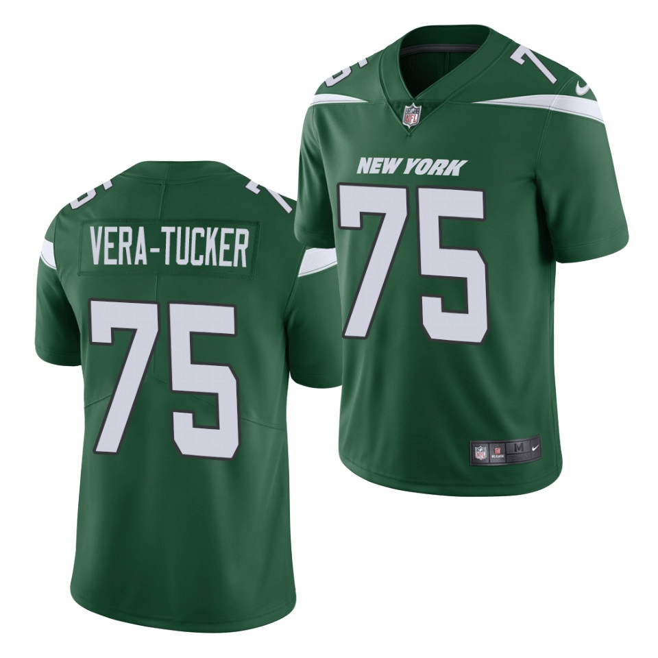 Alijah Vera-Tucker New York Jets 2021 NFL Draft Vapor Limited Jersey - Green
