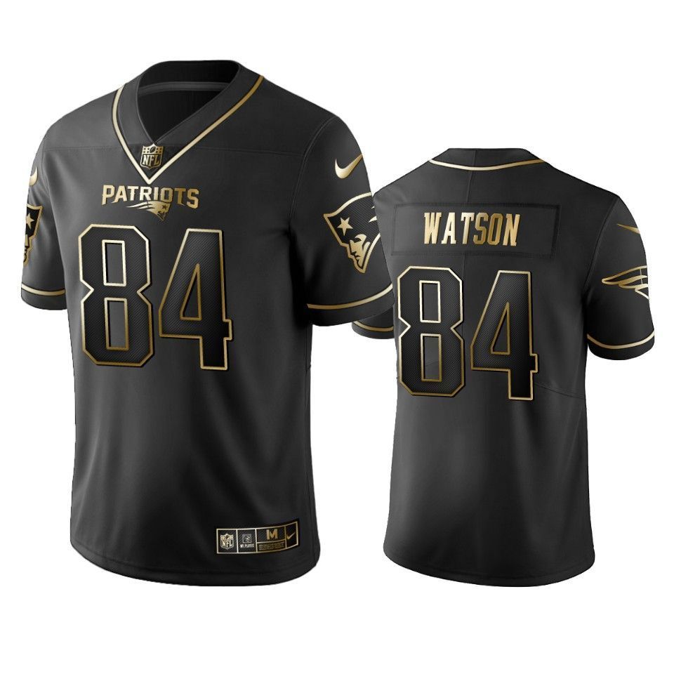 Benjamin Watson Patriots Black Golden Edition Jersey