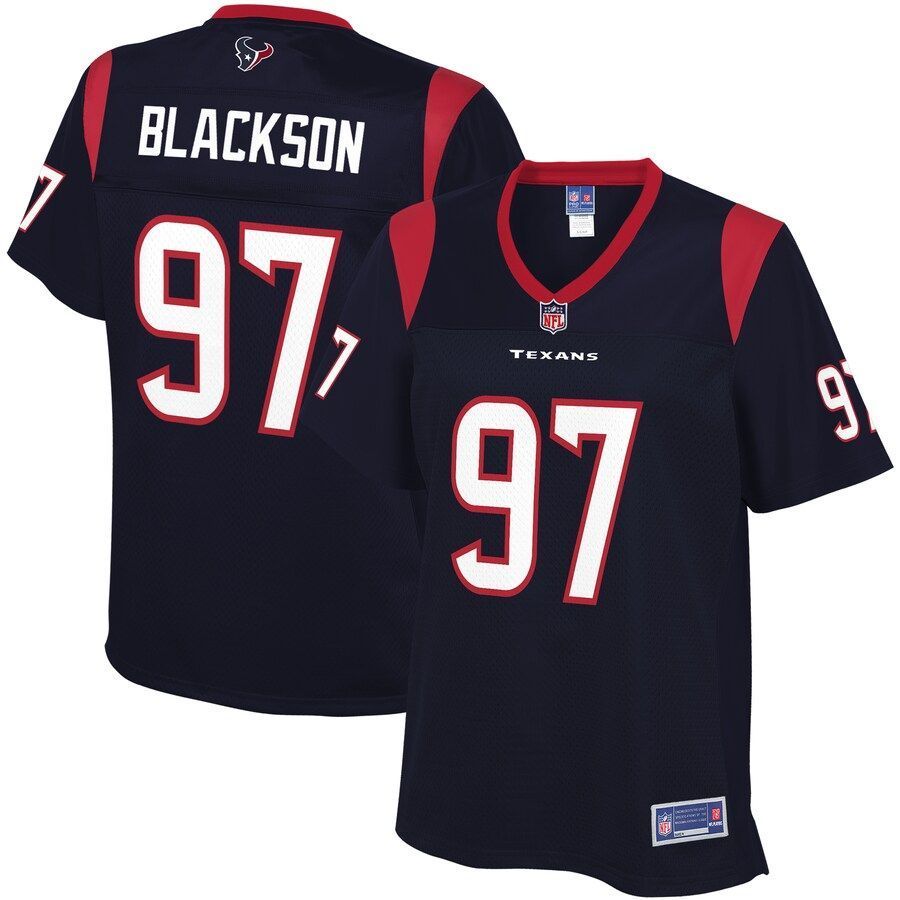Angelo Blackson Houston Texans NFL Pro Line Women's Player Jersey - Navy