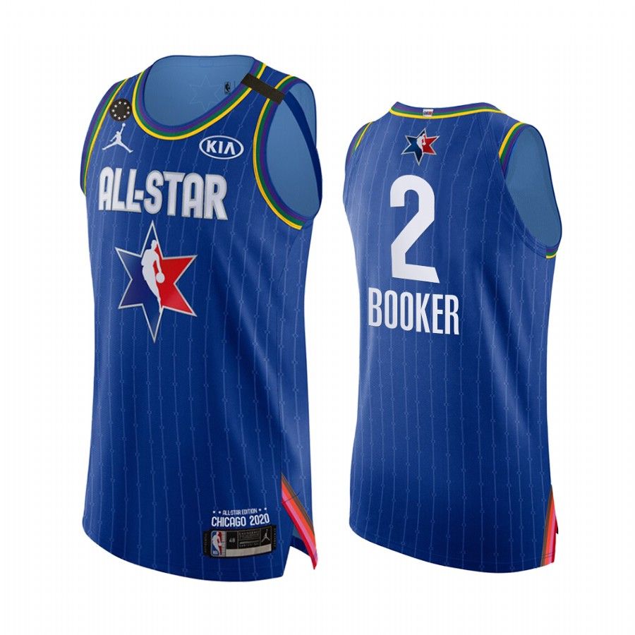 2020 All-Star  Devin Booker #2 Jersey Kobe Forever Phoenix Suns Blue