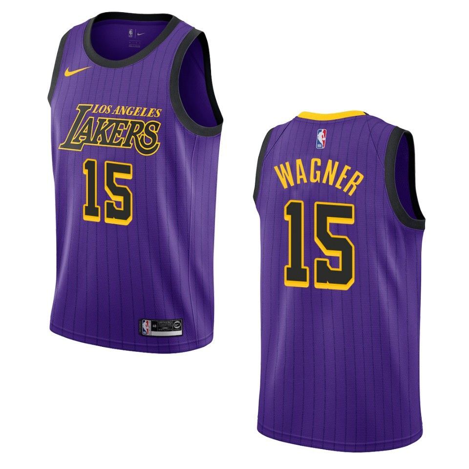 2019-20 Men Los Angeles Lakers #15 Moritz Wagner City Edition Swingman Jersey - Purple