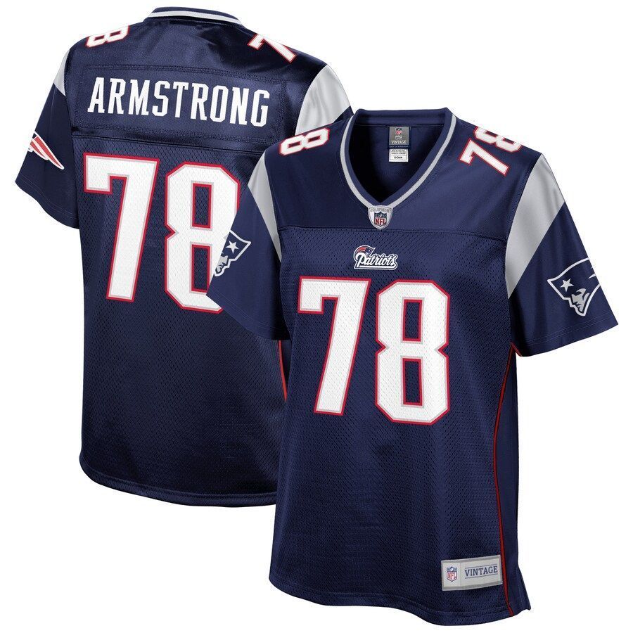 Bruce Armstrong New England Patriots NFL Pro Line Women's Retired Player Jersey - Navy