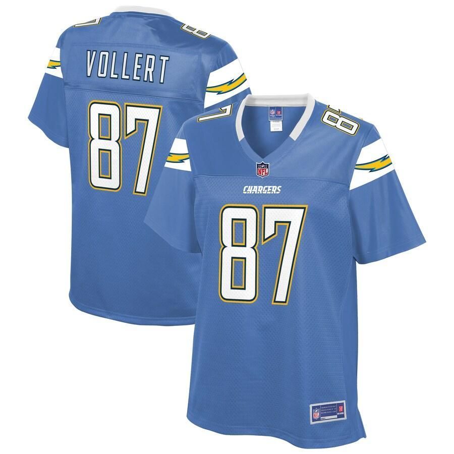 Andrew Vollert Los Angeles Chargers NFL Pro Line Women's Team Player Jersey - Powder Blue
