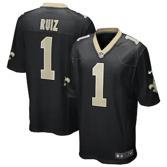 Cesar Ruiz New Orleans Saints  2020 NFL Draft First Round Pick Game Jersey - Black