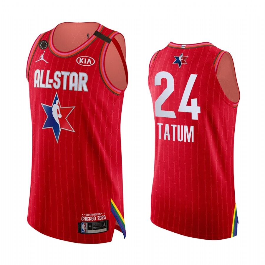 2020 All-Star  Jayson Tatum #24 Jersey Kobe Forever Boston Celtics Red