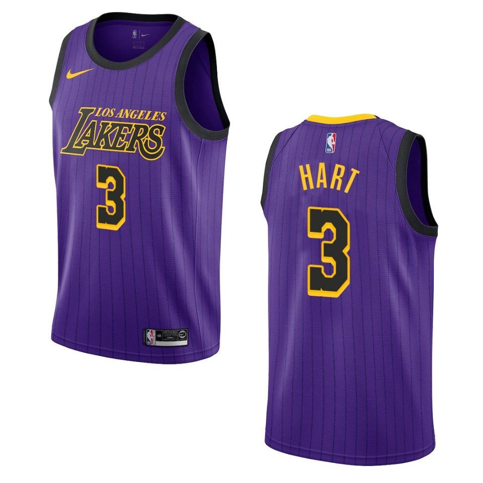 2019-20 Men Los Angeles Lakers #3 Josh Hart City Edition Swingman Jersey - Purple