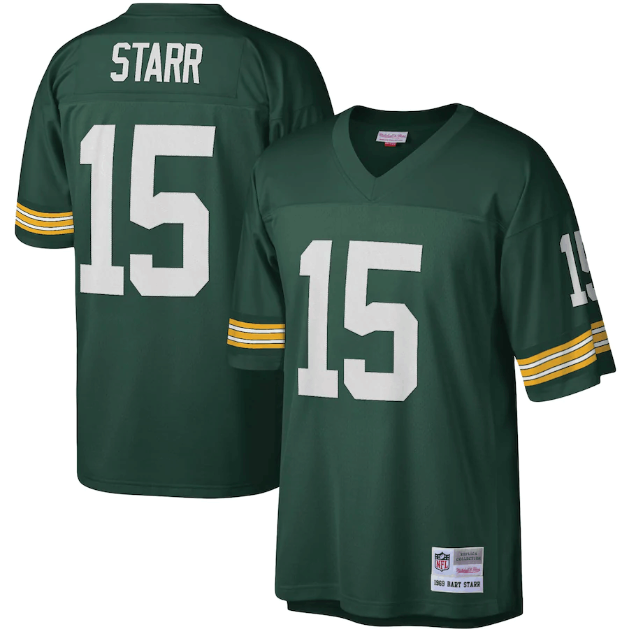 Bart Starr Green Bay Packers Mitchell &amp Ness Legacy Jersey - Green