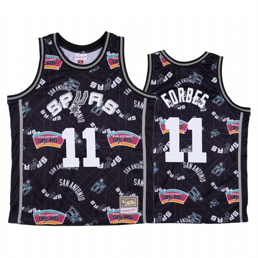 Bryn Forbes #11 San Antonio Spurs Black Tear Up Pack Jersey