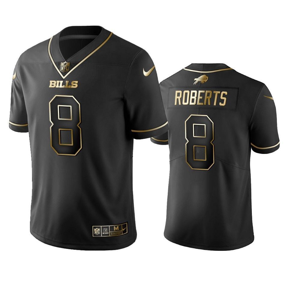 Andre Roberts Bills Black Golden Edition Jersey