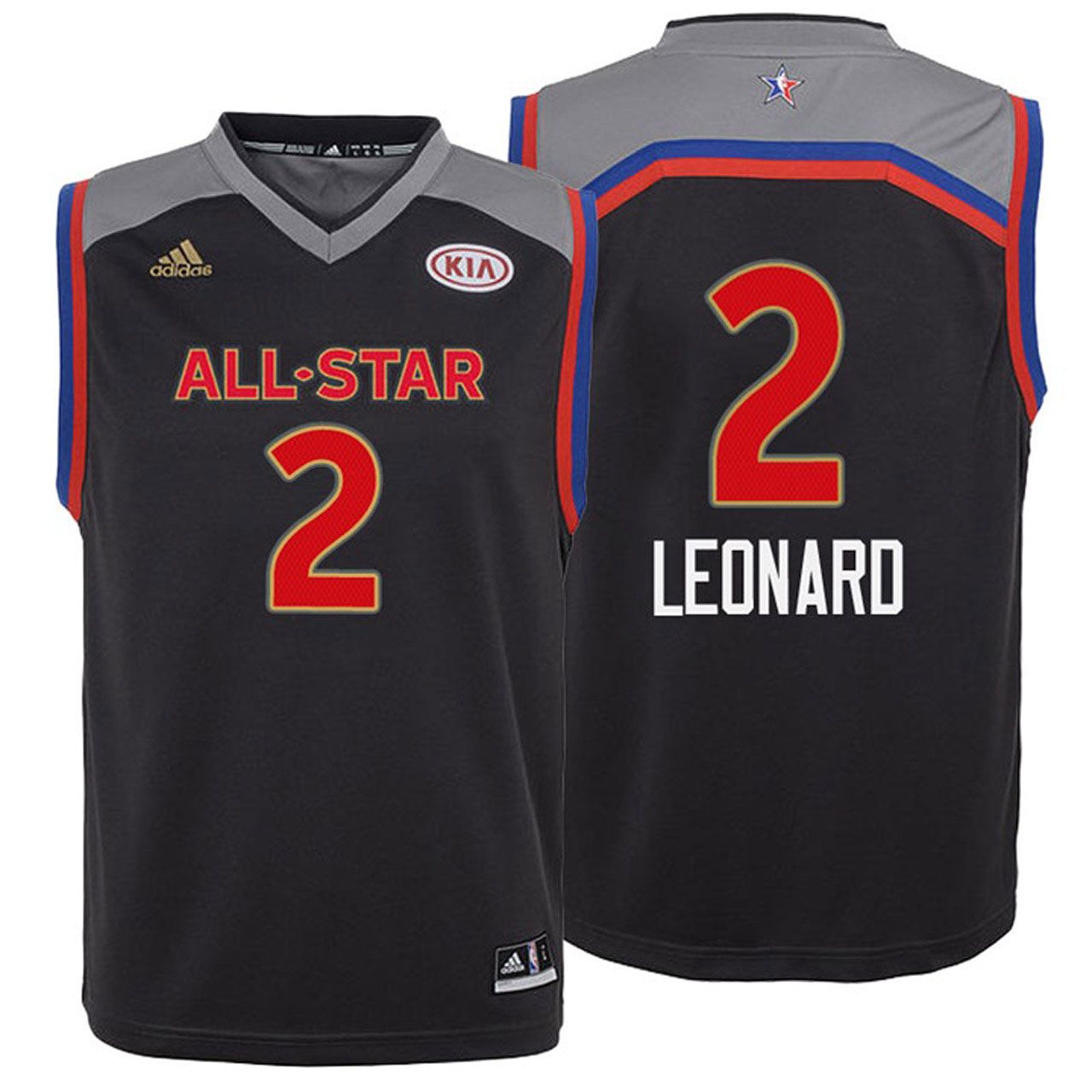 2017 All-Star Youth Spurs Kawhi Leonard #2 Western Conference Charcoal Jersey