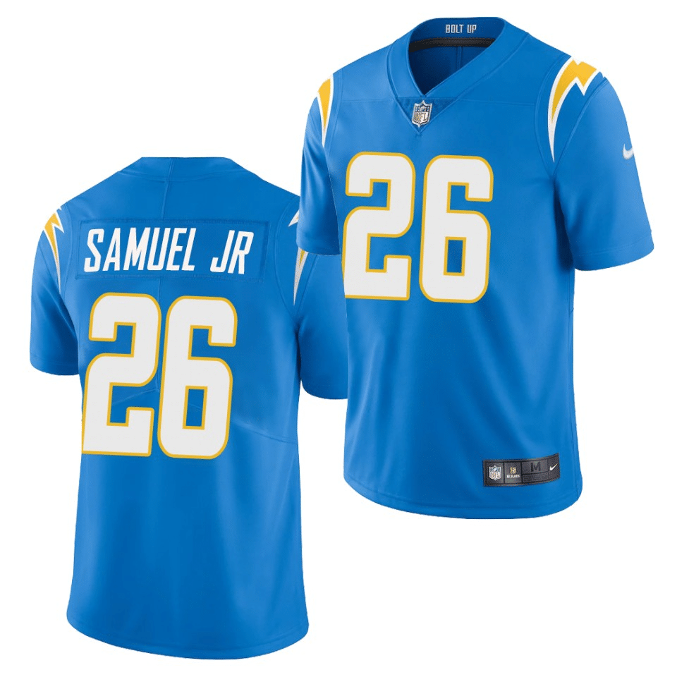 Asante Samuel Jr. Los Angeles Chargers 2021 NFL Draft Vapor Limited Jersey - Powder Blue