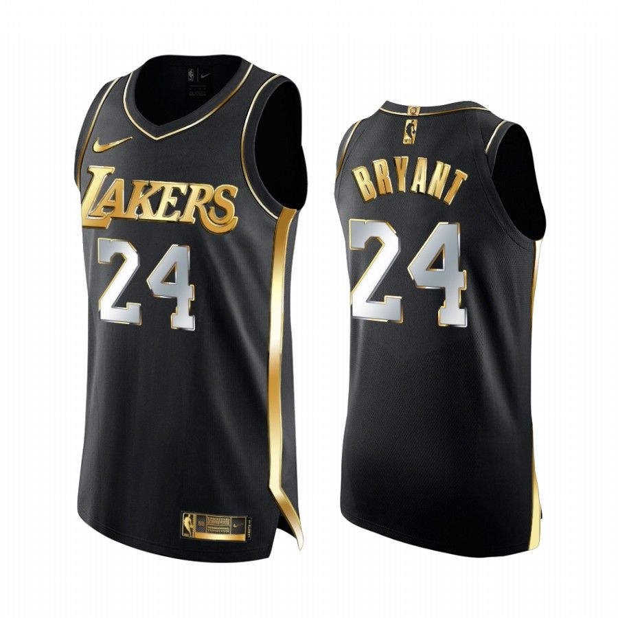 Kobe Bryant Los Angeles Lakers Black  Golden 2020-21 Jersey Limited Edition