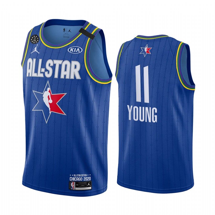 2020 NBA All-Star Game Jersey Eastern Conference Atlanta Hawks Trae Young #11 Blue