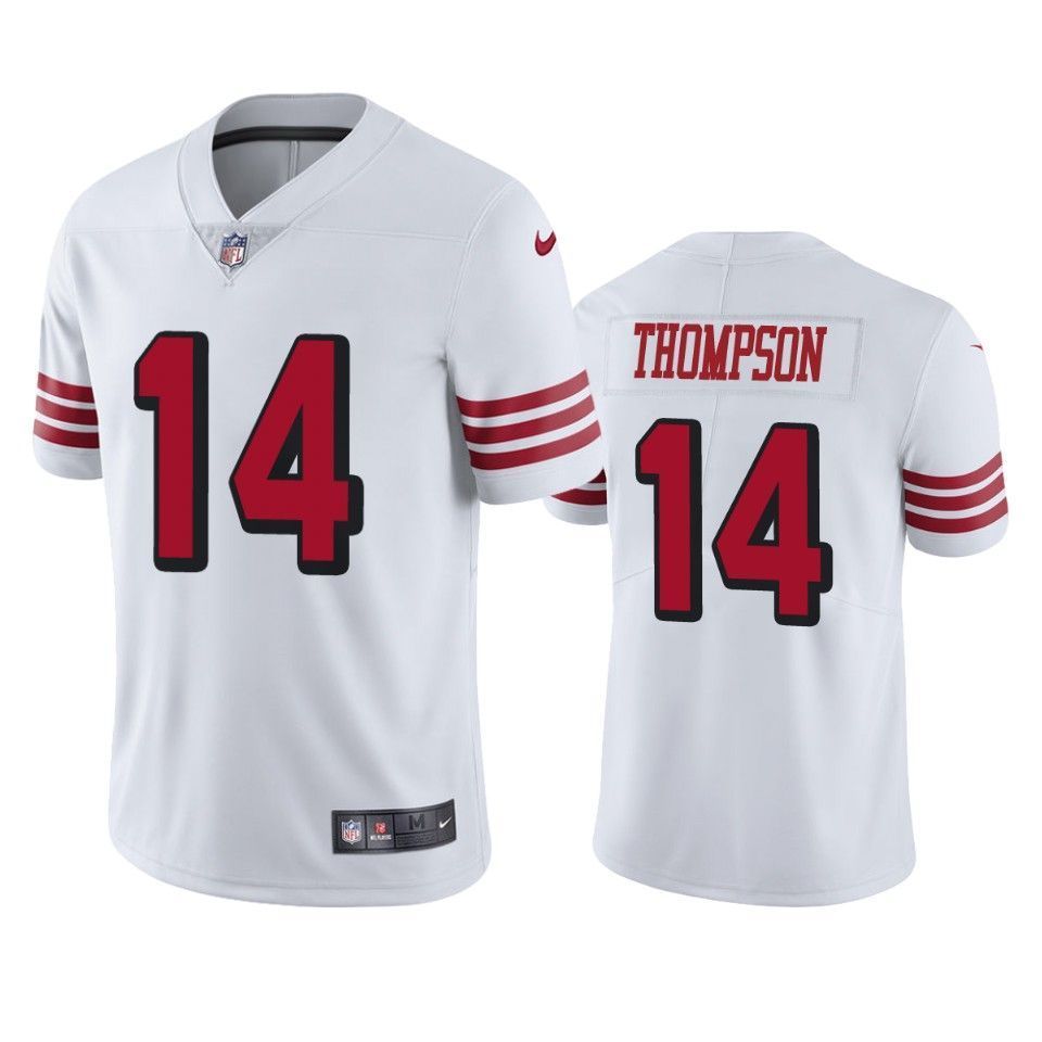 Chris Thompson 49ers White Color Rush Limited Jersey