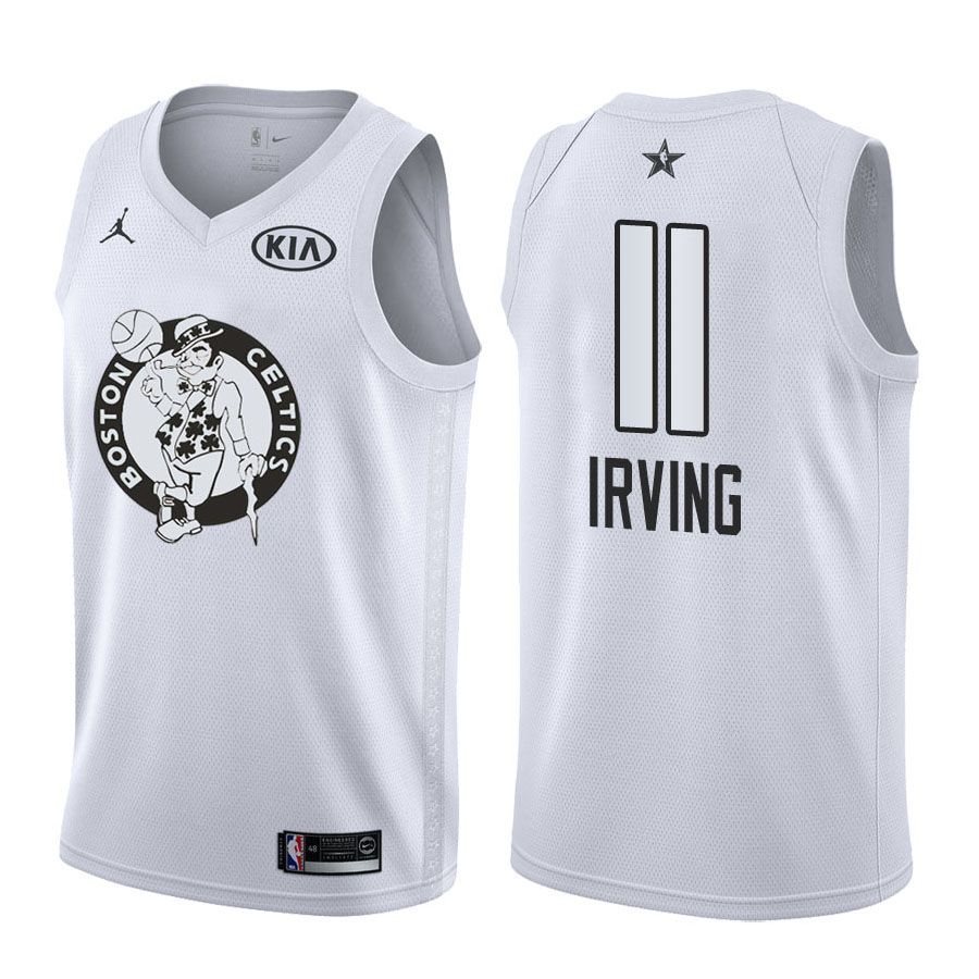 2018 All-Star Celtics Male Kyrie Irving #11 White Jersey