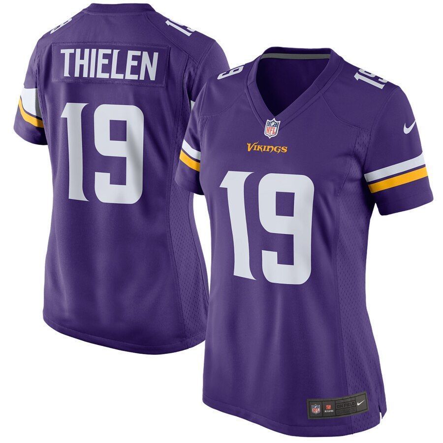 Adam Thielen Minnesota Vikings  Women's Game Jersey - Purple
