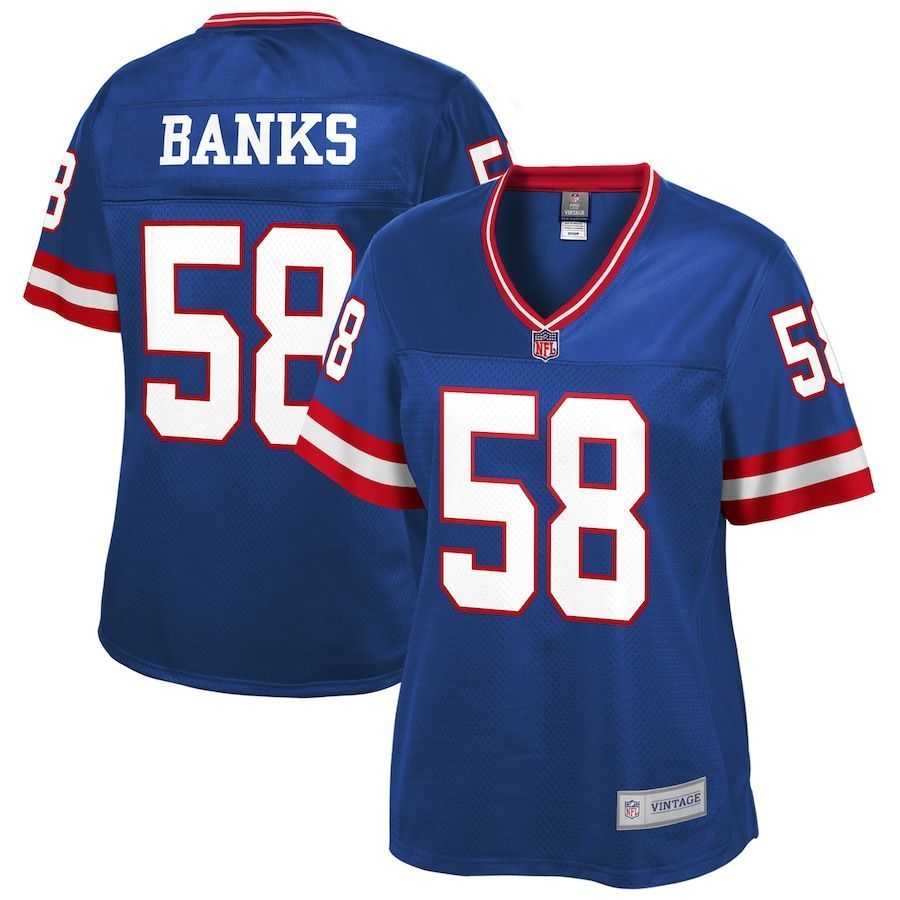 Carl Banks New York Giants NFL Pro Line Women's Retired Player Jersey - Royal