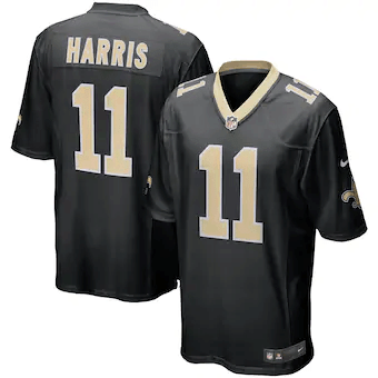 Deonte Harris New Orleans Saints  Game Player Jersey - Black