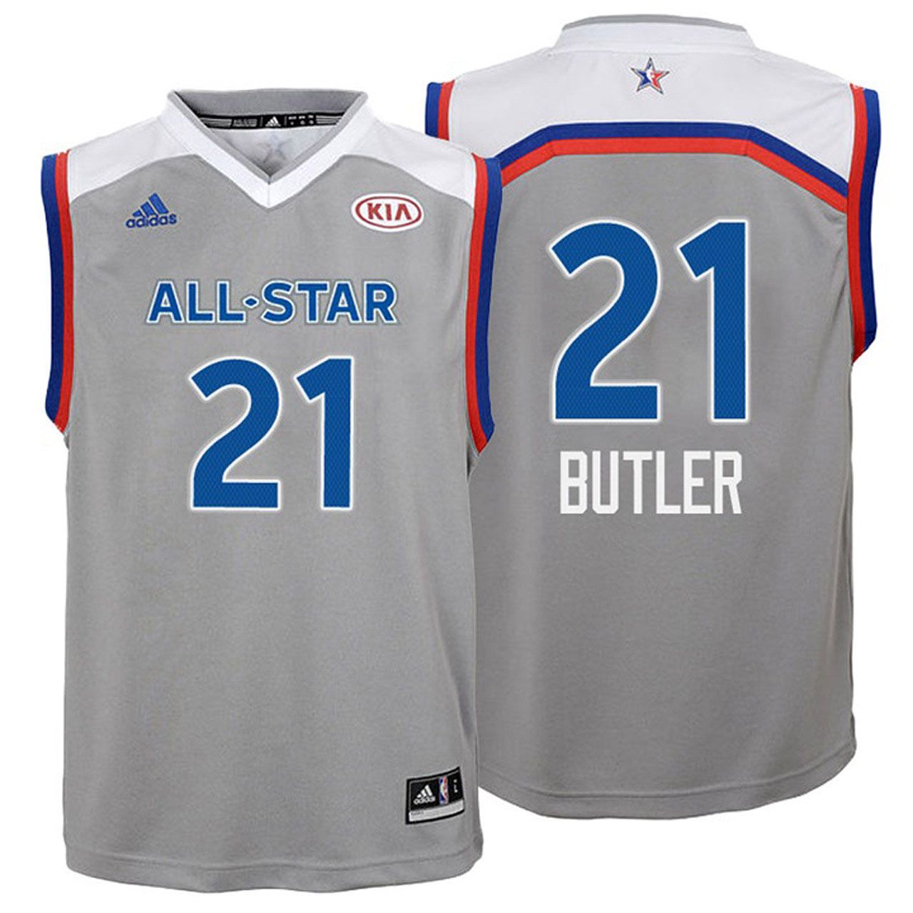 2017 All-Star Youth Bulls Jimmy Butler #21 Eastern Conference Gray Jersey