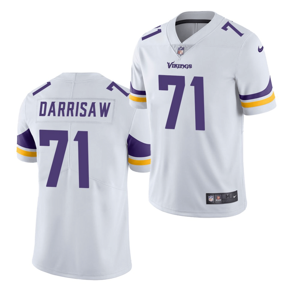 Christian Darrisaw Minnesota Vikings 2021 NFL Draft Vapor Limited Jersey - White