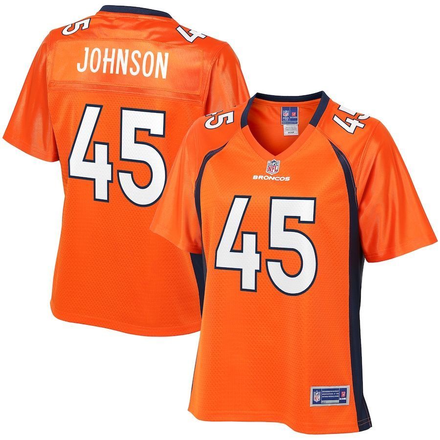 Alexander Johnson Denver Broncos NFL Pro Line Women's Player Jersey - Orange