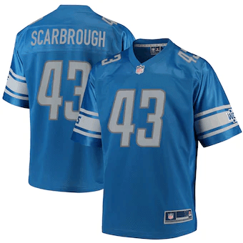 Bo Scarbrough Detroit Lions NFL Pro Line Player Jersey - Blue
