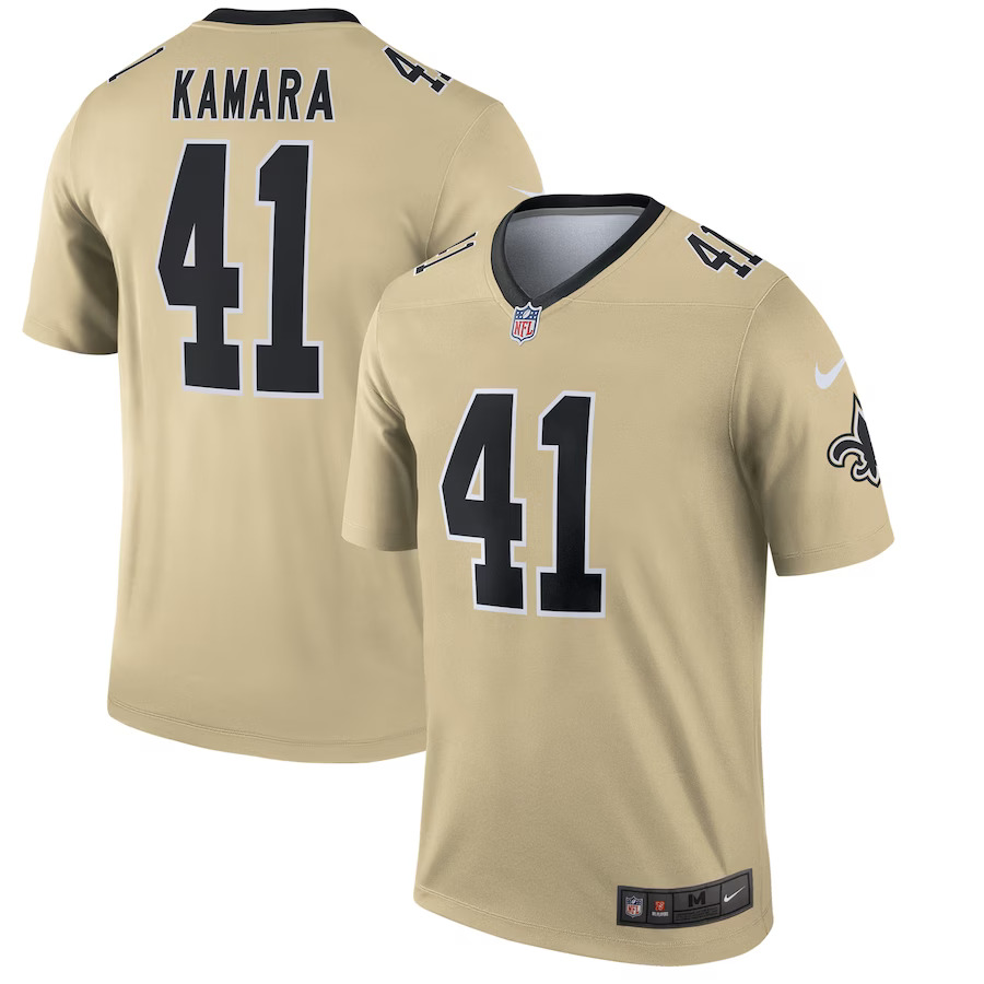Alvin Kamara New Orleans Saints  Inverted Legend Jersey - Gold