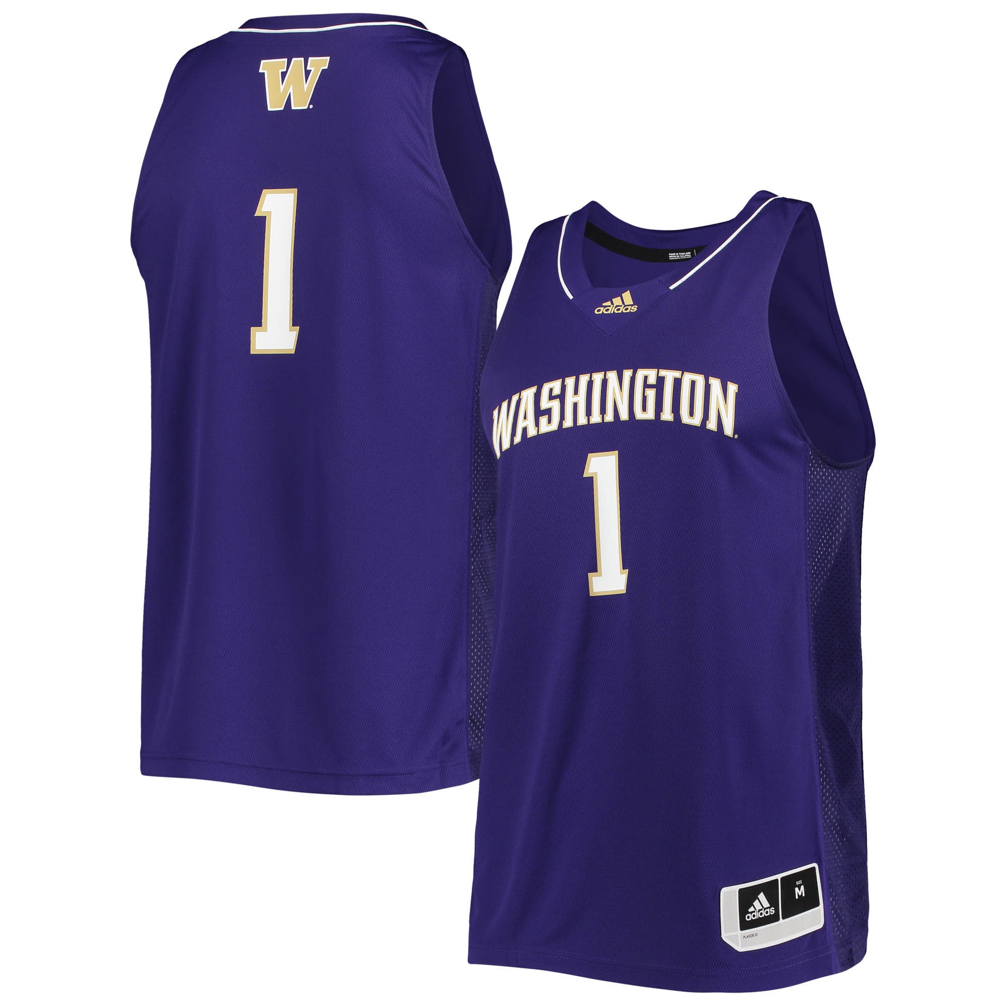 #1 Washington Huskies   Team Swingman Basketball Jersey - Purple For Youth Women Men