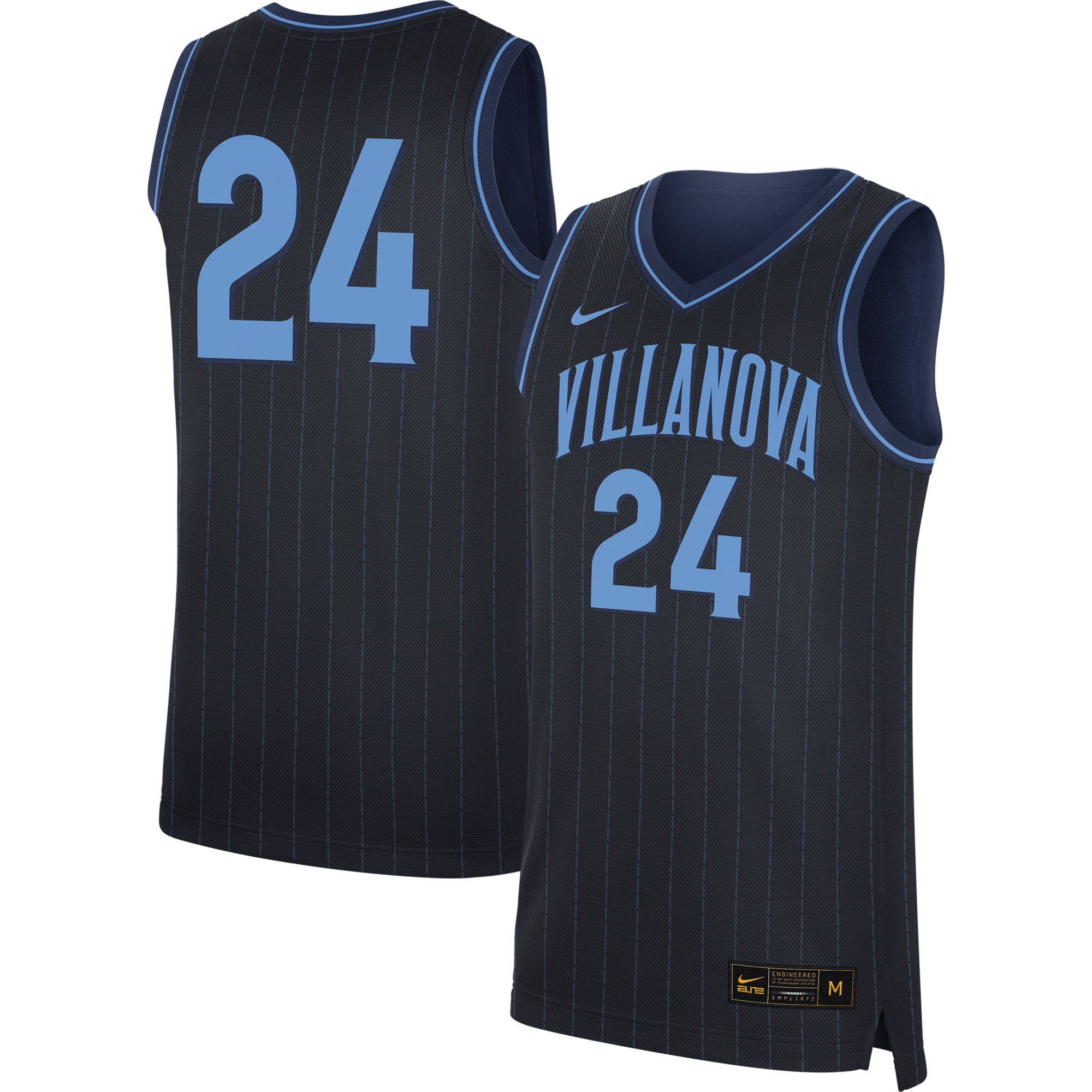 #24 Villanova Wildcats Replica Basketball Jersey - Navy For Youth Women Men