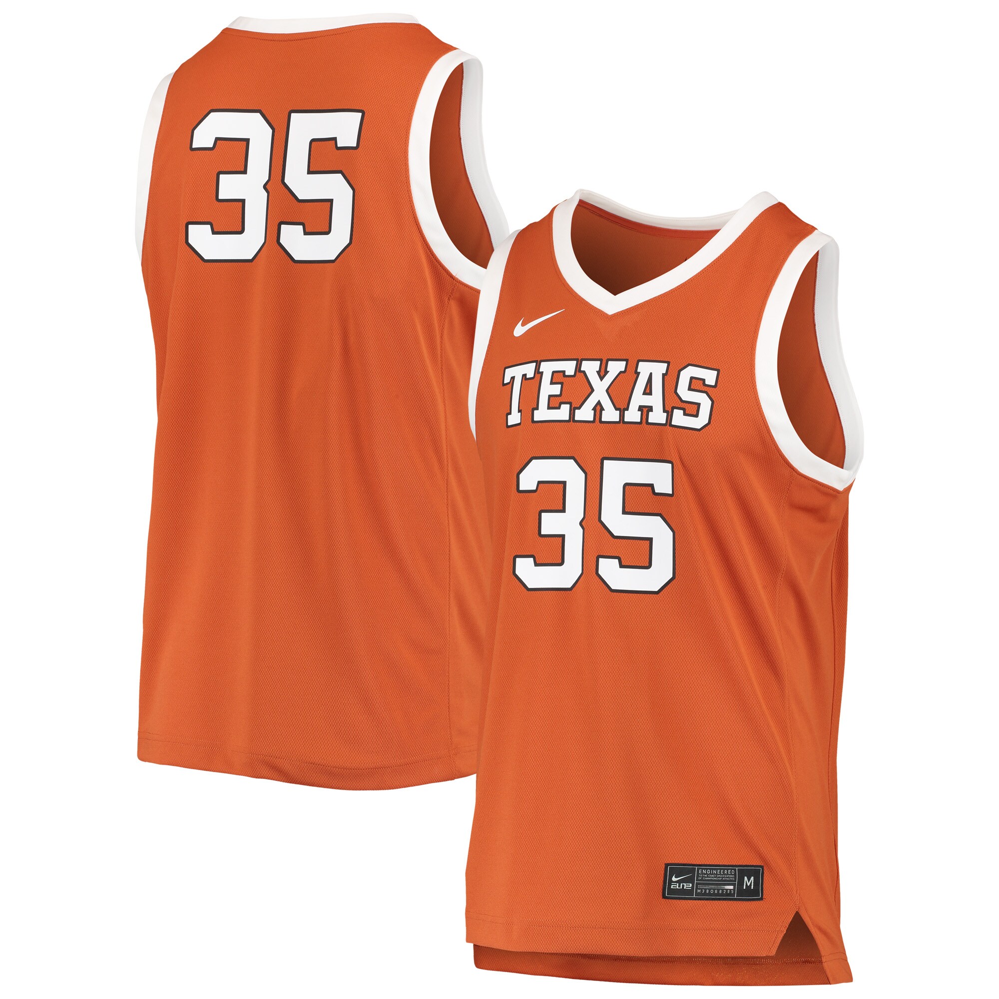 #35 Texas Longhorns Replica Women'S Basketball Jersey - Texas Orange For Youth Women Men