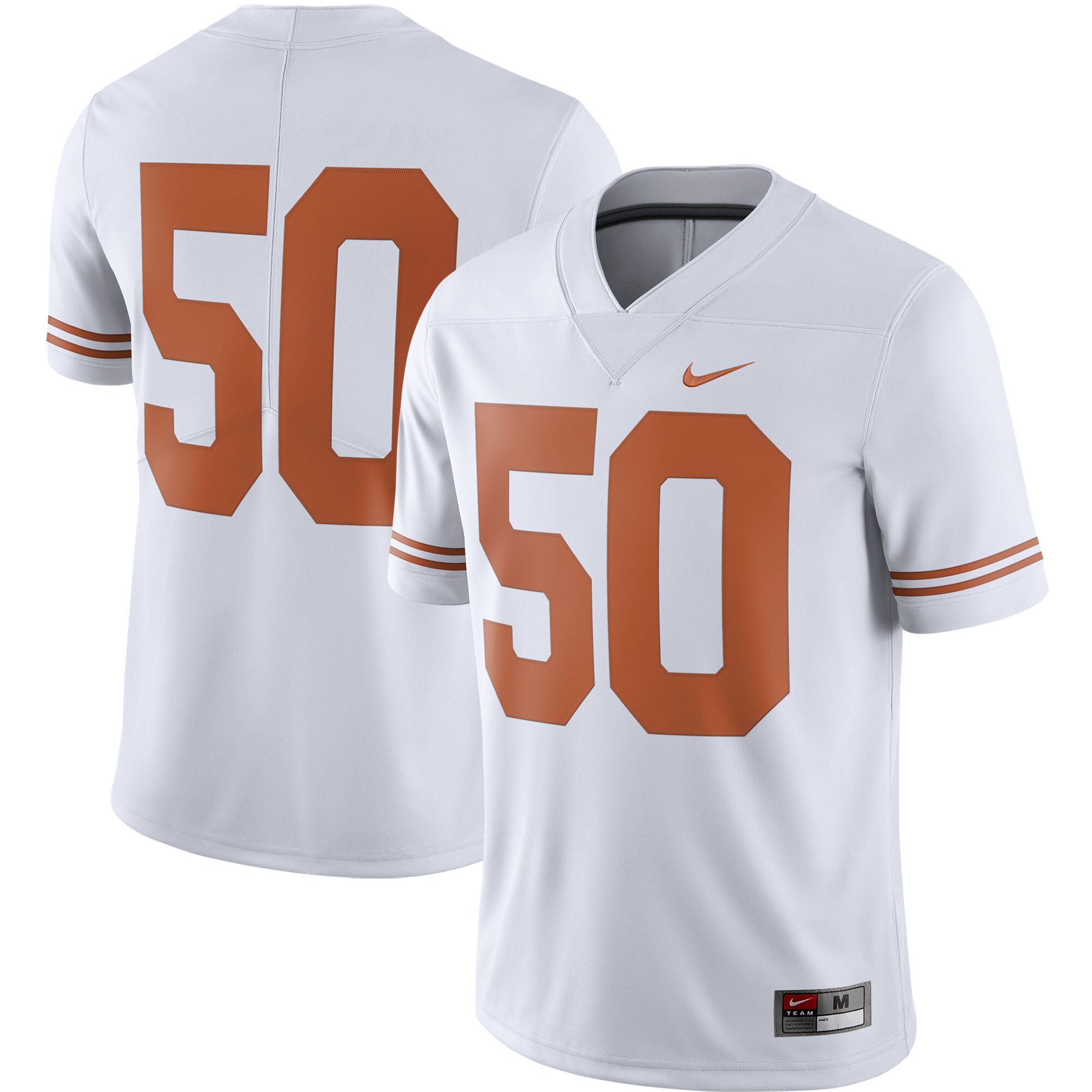#50 Texas Longhorns College Alternate Limited Jersey - White For Youth Women Men
