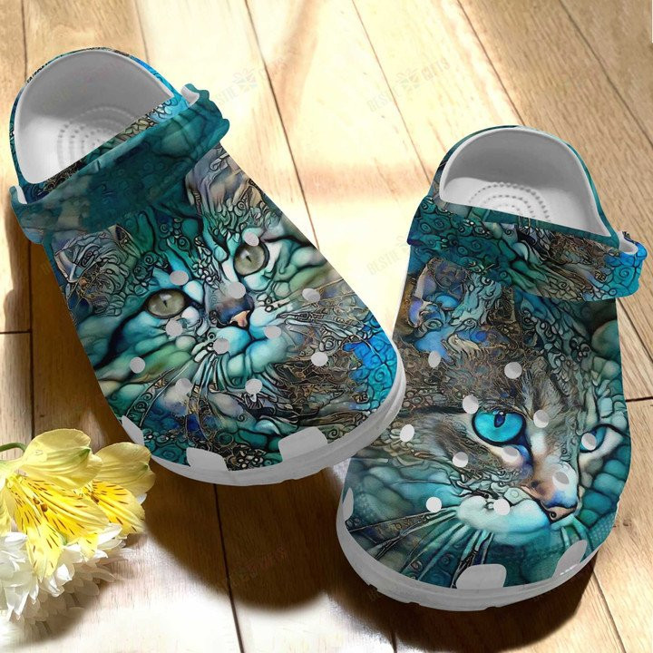 Beautiful Cat Crocss Classic Clogs Shoes