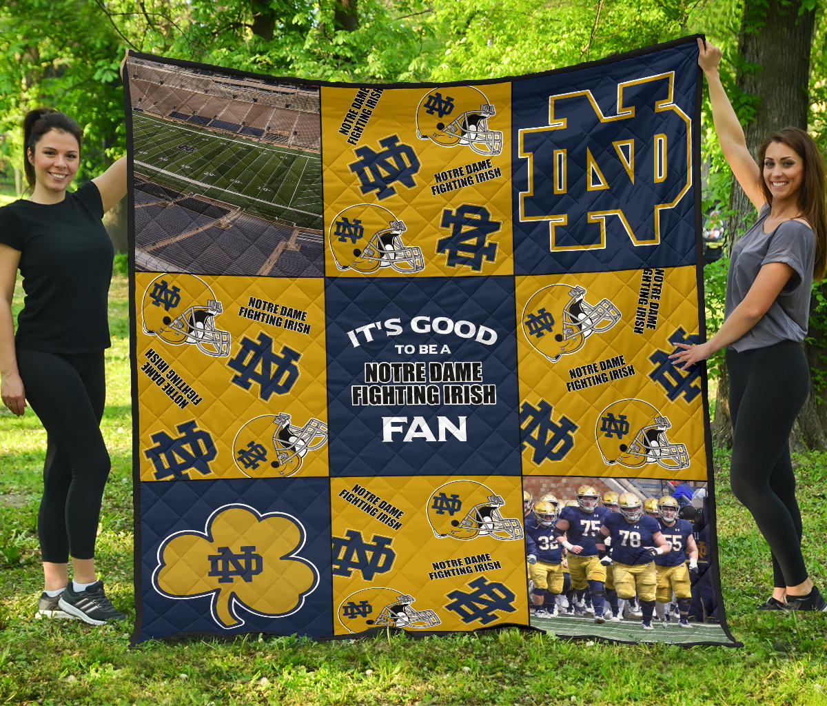 Buy It's Good To Be A Notre Dame Fighting Irish Fan Quilt Blankets