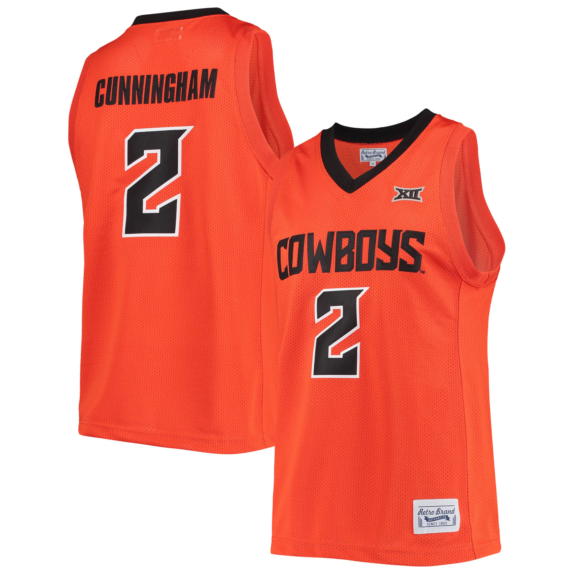 Cade Cunningham Oklahoma State Cowboys Original Retro Brand Alumni Commemorative Replica Basketball Jersey - Orange For Youth Women Men