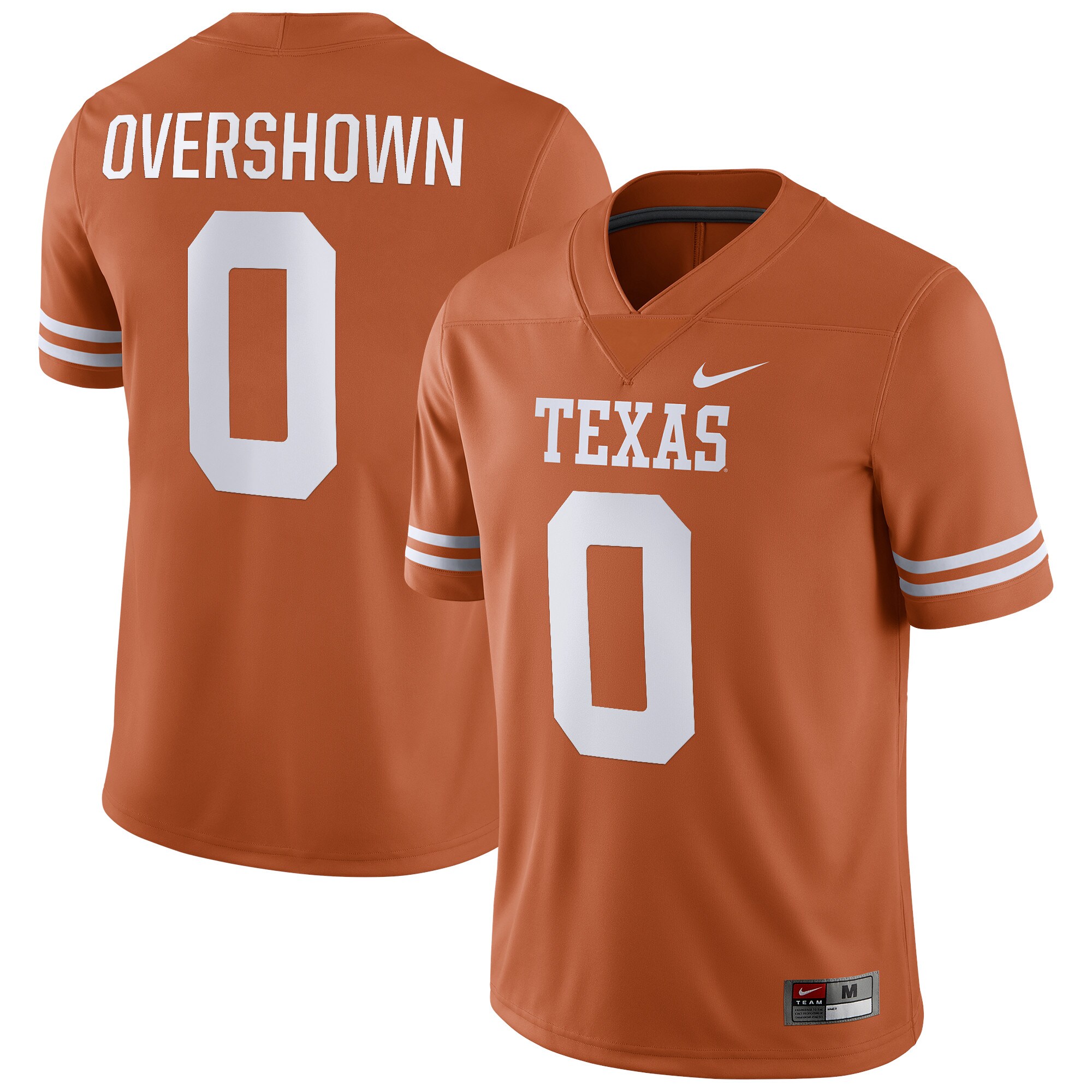 Demarvion Overshown Texas Longhorns Nil Replica  Football Shirts Jersey - Orange For Youth Women Men