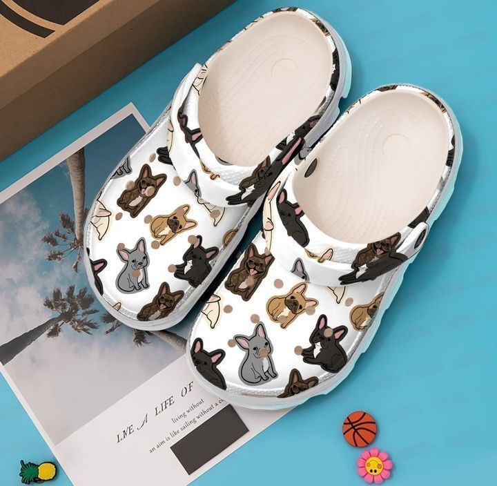 French Bulldog Crocband Pattern clog Crocss Shoes