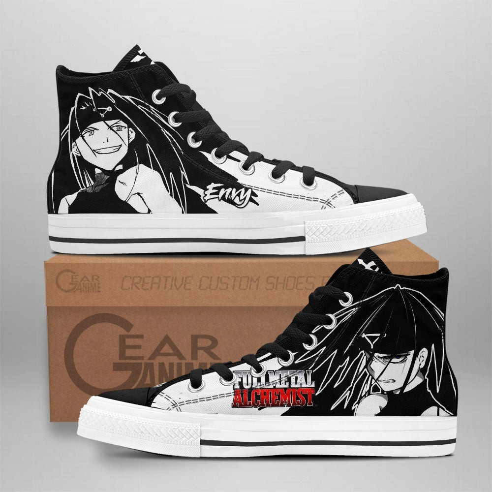 Fullmetal Alchemist Envy High Top Shoes Custom Anime Sneakers