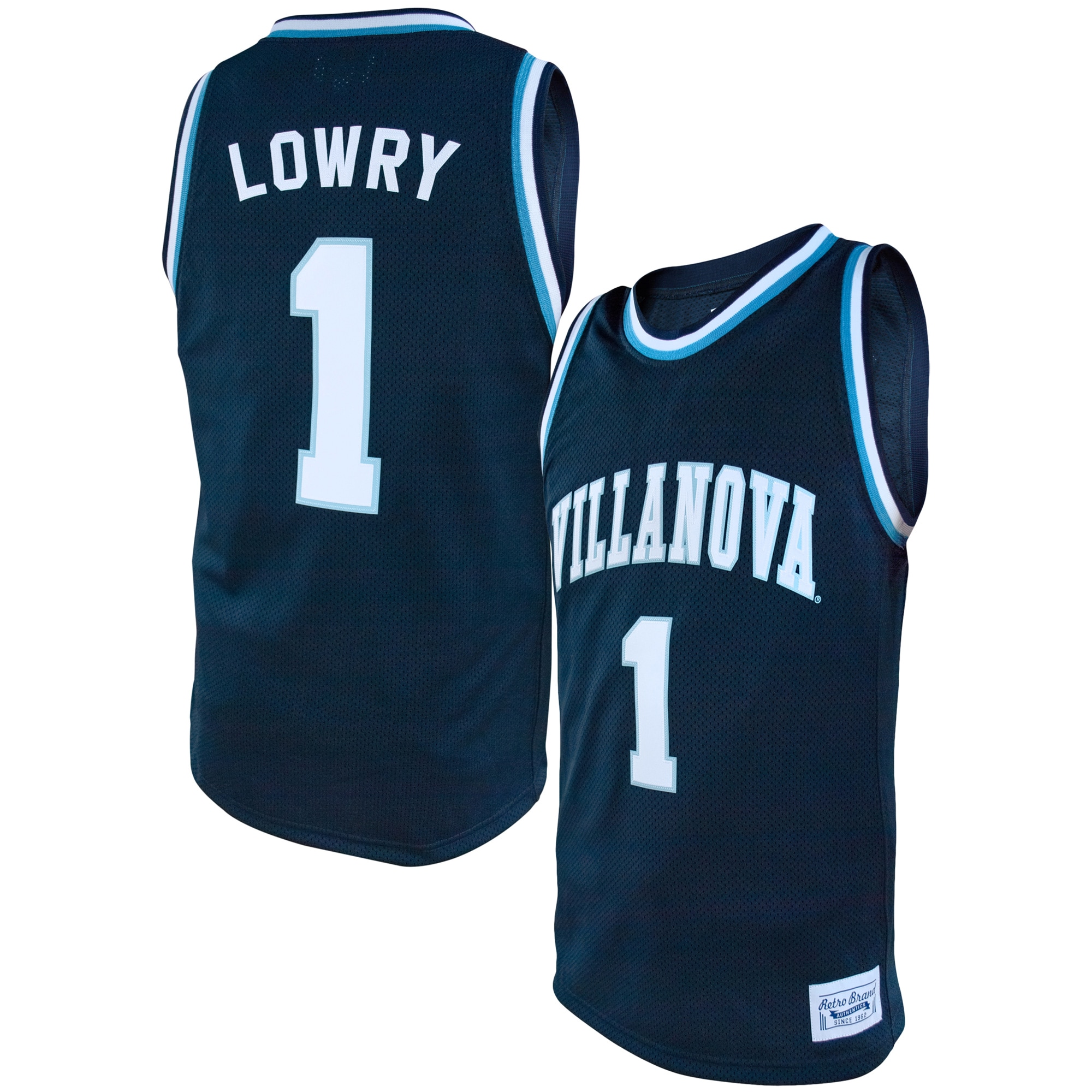 Kyle Lowry Villanova Wildcats Original Retro Brand Alumni Basketball Jersey - Navy For Youth Women Men