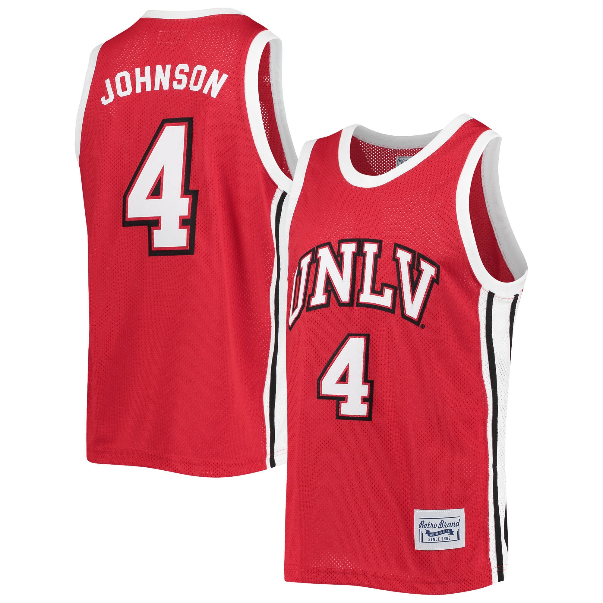 Larry Johnson Unlv Rebels Original Retro Brand Commemorative Classic Basketball Jersey - Red For Youth Women Men