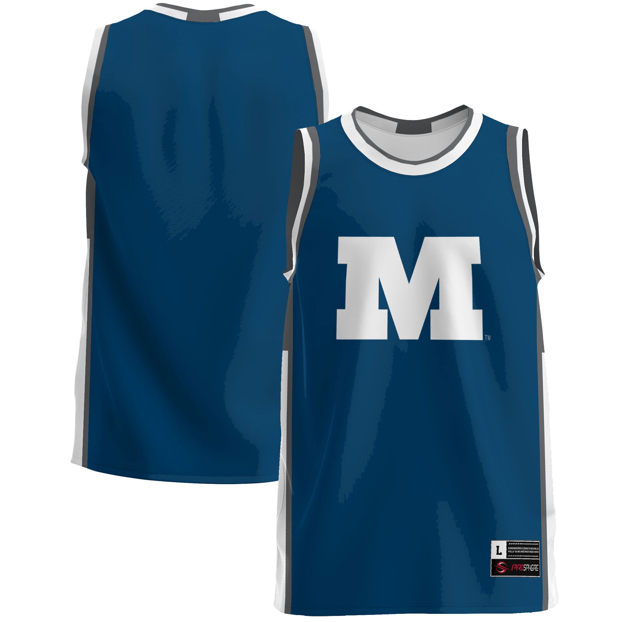 Millikin Big Blue Basketball Jersey - Blue For Youth Women Men
