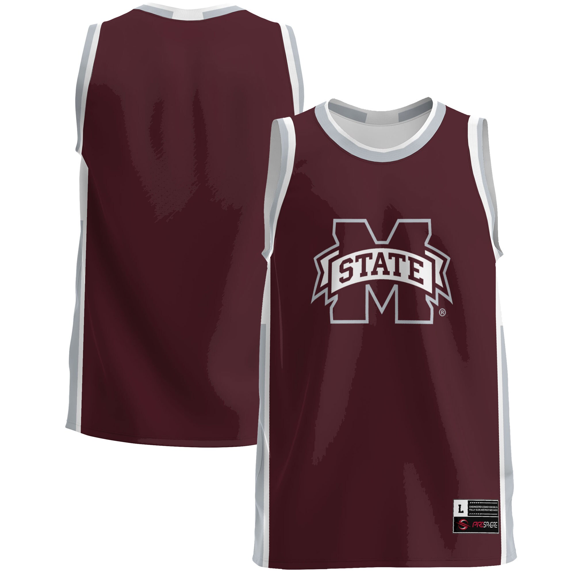 Mississippi State Bulldogs Basketball Jersey - Maroon For Youth Women Men